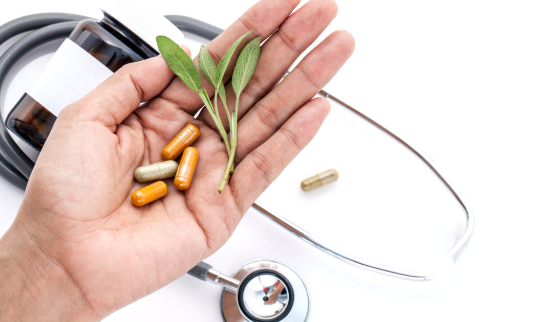 herbal and stethoscope